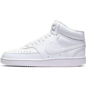 ⚡Nike Men's White/White/White Court Vision Mid Next Nature Fashion Sneakers